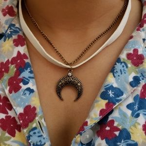 Half moon necklace